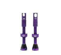 Peaty's X Chris King MK2 Válvulas sin cámara Presta - Llave de Radio integrada y Tapas de extracción de núcleo de válvula, Bicicleta de montaña, Carretera y Grava, Compatible con Inserto, Aluminio