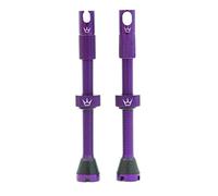 Peaty's X Chris King MK2 Válvulas sin cámara Presta - Llave de Radio integrada y Tapas de extracción de núcleo de válvula, Bicicleta de montaña, Carretera y Grava, Compatible con Inserto, Aluminio
