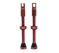 Peaty's X Chris King MK2 Válvulas sin cámara Presta - Llave de Radio integrada y Tapas de extracción de núcleo de válvula, Bicicleta de montaña, Carretera y Grava, Compatible con Inserto, Aluminio