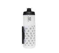 Peaty's X Fidlock Lockin Botella de Agua Magnética para Bicicleta con Base de Fijación - Sistema de Giro y Liberación, Soporte sin Jaula con Mecanismo de Bloqueo para Ciclismo - 600 ml