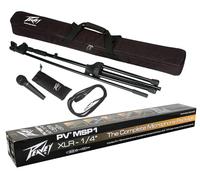 Peavey msp-1 micrófono y soporte paquete - incluye PV (R) i100 dinámico Cardiod Vocal micrófono con cable de 1/4 pulgadas y Clip