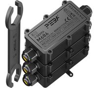 PEBA Caja de derivación, cable subterráneo, caja de conexión, caja de unión de 2 vías, caja de distribución impermeable IP68, conector de cable exterior, caja de distribución eléctrica exterior, 4 mm