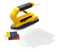 Pebaro 0274 Encaustic - Juego de utensilios para pintar con plancha para cera, 7 bloques de cera, 5 tarjetas blancas A5 y DIN A6, amarillo, 22 x 6 x 16 cm