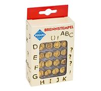 Pebaro 20400 - Sellos de pirograbado, 16 piezas (de la A a la L), 1.2 mm diámetro