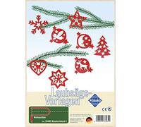 PEBARO 334/6S - Plantilla para Trabajar con Sierra de marquetería - Motivo: Decoración de árbol de Navidad I