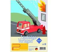 Pebaro 356S - Plantillas para Usar con Sierra de marquetería - Motivo: Camión de Bombero