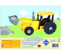 PEBARO 357S - Plantillas para Usar con Sierra de marquetería - Motivo: Camión Pala cargadora