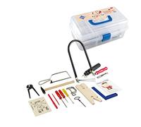 Pebaro-641S Juego de 27 Sierras de marquetería con Herramientas de Acero y Taladro (641S)