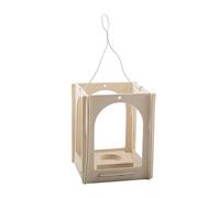 Pebaro 849 849 - Farol de Madera para Manualidades, sin Pegar, con Soporte para candelita, Manualidades con Madera, Idea de Regalo