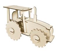 Pebaro 851/1L - Juego de construcción de Madera para Tractor (Corte láser, Rompecabezas 3D, Rompecabezas de Madera)
