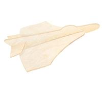 Pebaro 851/9 Jet, rompecabezas 3D, kit de modelo, artesanía con madera, rompecabezas de madera, tablero de madera precortado, incluye papel de esmeril, romper, junto, listo, idea de regalo