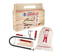 Pebaro Juego de 13 piezas de sierra y marquetería 970 K con saco, conjunto para trabajos de marquetería, bolsas de tela ecológicas