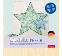 Pebaro NB12 - Kit de decoración de uñas, diseño de hilo, diseño de estrella II, incluye clavos, manualidades con madera, idea de regalo creativa, artículo decorativo, 20 x 20 cm