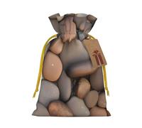 Pebbles in the beach - Bolsas de regalo con cordón con cordón, bolsas de vacaciones, bolsas de golosinas, bolsas de regalo de Navidad