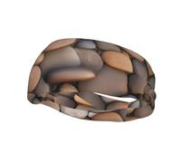 Pebbles in The Beach - Diadema deportiva estampada que absorbe el sudor para hombres y mujeres, perfecta para correr, baloncesto, yoga y senderismo.