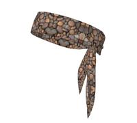 Pebbles in The Beach - Diadema deportiva que absorbe el sudor, antideslizante y ajustable, para correr, baloncesto, yoga