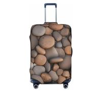 Pebbles in the Beach - Funda elástica para maleta, protector de equipaje elástico para viajes, resistente a los arañazos, se adapta a la mayoría de maletas, Black, XL, bohemio