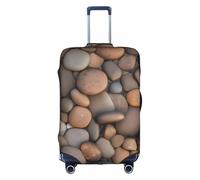 Pebbles in The Beach - Fundas para maletas a prueba de arañazos y polvo con diseño personalizado para viajes, negocios y uso al aire libre, White, L