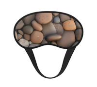 Pebbles in The Beach - Máscara opaca para dormir, poliéster suave, antiluz, elegante, adecuada para hombres y mujeres, para el trabajo diario y viajes al aire libre.