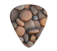 Pebbles In The Beachguitar - Juego de 12 púas de 3 grosores para guitarra acústica, bajo, guitarra eléctrica y mucho más.