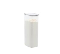 PEBBLY - Caja de almacenaje alta y rectangular de cristal con tapa de cristal, 1,8 L, almacenamiento optimizado para una cocina organizada, protege tus alimentos mientras restringe el desperdicio