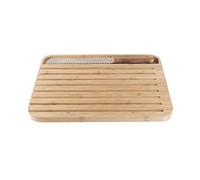 PEBBLY NBA127 - Tabla grande de bambú con cuchillo magnético en la tabla, material natural y resistente