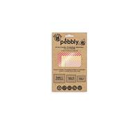 PEBBLY NBA158 - Rodillo Reutilizable para envasado, Rouge - Jaune - Rose, Set de 3 feuilles rectangulaire