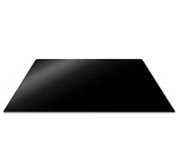PEBBLY Tablero de protección para Placa de cocción, Vidrio Templado Silicona, Negro, 57x50x1 cm