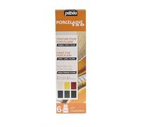 Pebeo 150 pinturas de porcelana, colores surtidos, paquete de 6