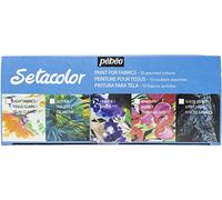 Pebeo 22603 pintura textil sétacol Opaque couvrante - Juego de 10 45 ml surtidos