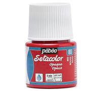 Pébéo 295-080 Pintura Setacolor Opaca, Color Rojo, 45 ml (Paquete de 1)