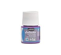 Pébéo 295039 - Tinte Opaco tornasolado Setacolor (1 Bote, 45 ml, Color Amatista)