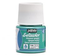 Pébéo 295042 - Tinte Opaco tornasolado Setacolor (1 Bote, 45 ml, Color Turquesa)