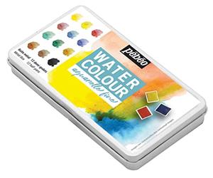 Pébéo 300035 - Acuarela Fina con Bolsillo de Metal (12 Partes