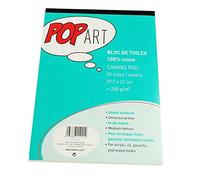 Pebeo 41810 bloque Lienzos pébroc Pop Art algodón pintura A4 210 x 297 mm papel surtidos