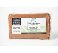 Pébéo 766301 Modelado Arcilla sin cocción Rojo, Pan de 1,5 kg