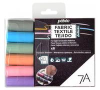 Pébéo Set de 6 rotuladores Opaque 804502 7 A Surtido pastel punta redonda 4 mm multicolor