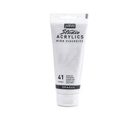 Pébéo - Acrílico Fine Studio - Pintura acrílica Blanco - Blanco Vivo - 100 ml