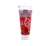 Pébéo - Acrílico Fine Studio - Pintura acrílica Rojo - Rojo Cadmio Oscuro Imitatión - 100 ml