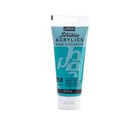 Pébéo Acrílico Fine Studio-Pintura Iridescente-100 ml, Verde-Azul Iridescente, 100 ml, 100