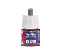 Pebeo - Botella Marmoleado 45ml Azul Ultramar - Pintura Efecto Marmoleado Pebeo - Pintura Brillante Azul Ultramar - Marmoleado en Superficies Ligeras y Porosas - 45ml - Azul Ultramar