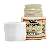 Pebeo - Cerámica - Color opaco para terracota, cerámica y loza - Botella 45 ml, Blanco antiguo