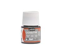 Pebeo - Cerámica - Color opaco para terracota, cerámica y loza - Botella 45 ml, Metálico