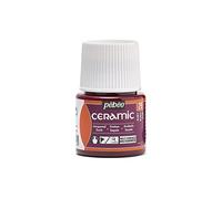 Pebeo - Cerámica - Color Opaco para Terracota, cerámica y Loza - Botella 45 ml, Ruby