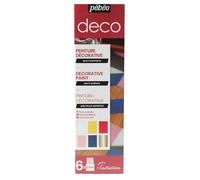 Pebeo Deco Brillo Interior, Hogar & Muebles Pintura Iniciación Set 6 X 20ml