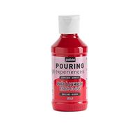 Pebeo Experience-118ml Pouring Experiences-Pintura acrílica premezclada Lista para Usar, Ideal para Arte Fluido, Magenta, 118 ml, 118