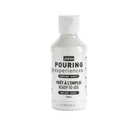 Pebeo Pouring Experience-118ml Experiencias de vertido-Pintura acrílica premezclada Lista para Usar-Ideal para Arte Fluido, Blanco Titanio, 118 ml, 118