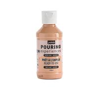 Pebeo Pouring Experience-118ml Experiencias de vertido, Pintura acrílica premezclada Lista para Usar, Ideal para Arte Fluido, Rosa, 118 ml, 118