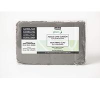 Pébéo - Gédéo Arcilla refractaria - Arcilla refractaria - Modelar, modelar y alfarería - Arcilla refractaria roja autoendurecible - 1,5 kg - Gris hormigón