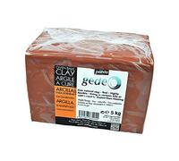 Pébéo Gédéo Arcilla Roja para Cocción 5 kg - Arcilla Natural Fina - Modelado, Escultura y Alfarería - Cocción en Horno Cerámico 980-1050°C